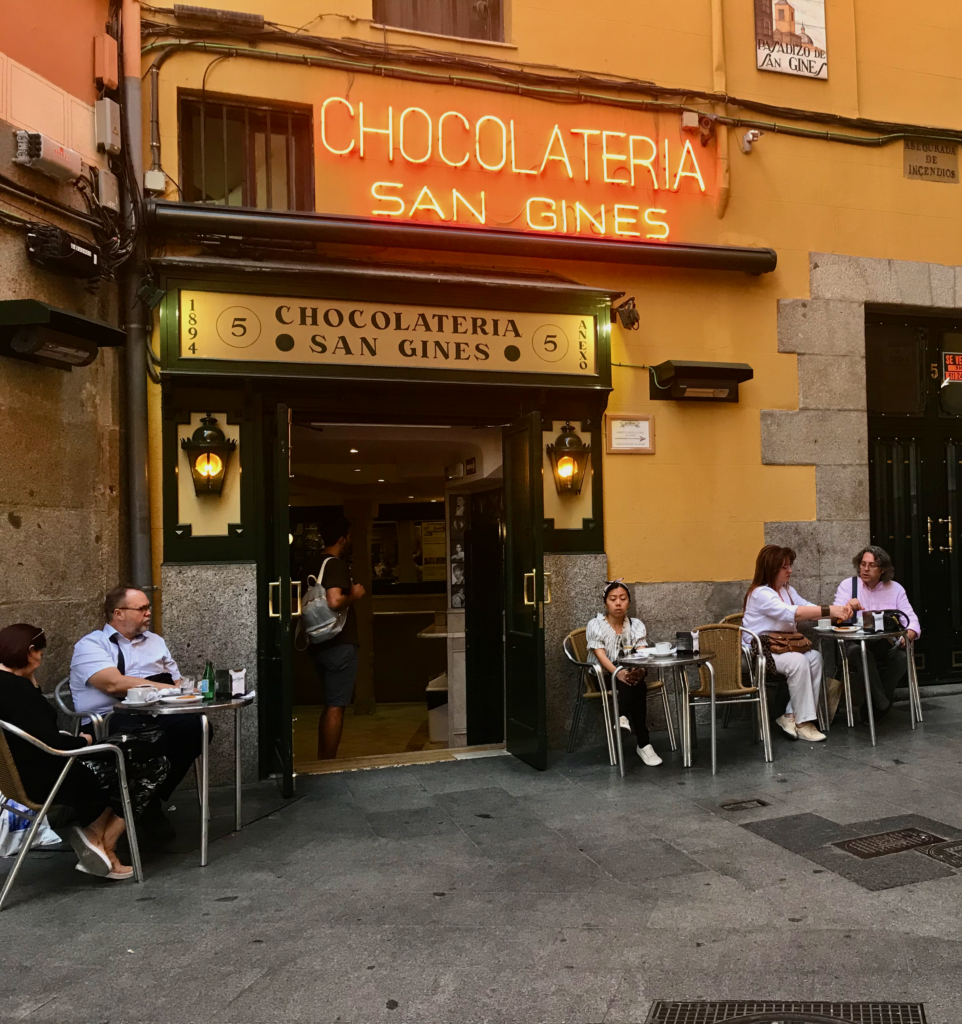 San Gines chocolate shop.