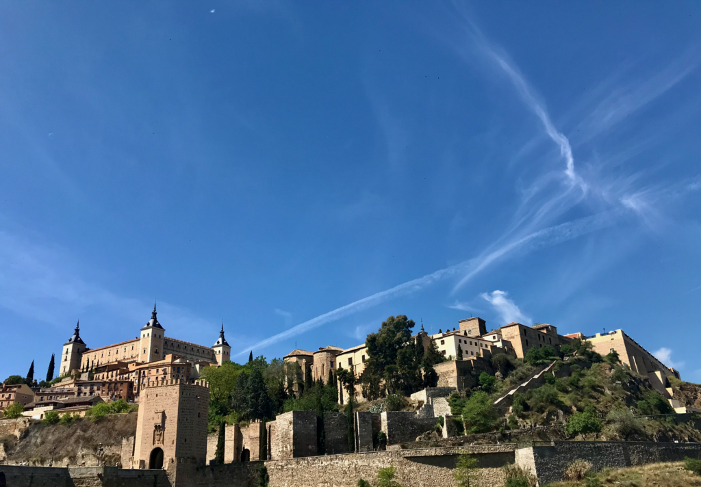 View of the walled city of Toledo.