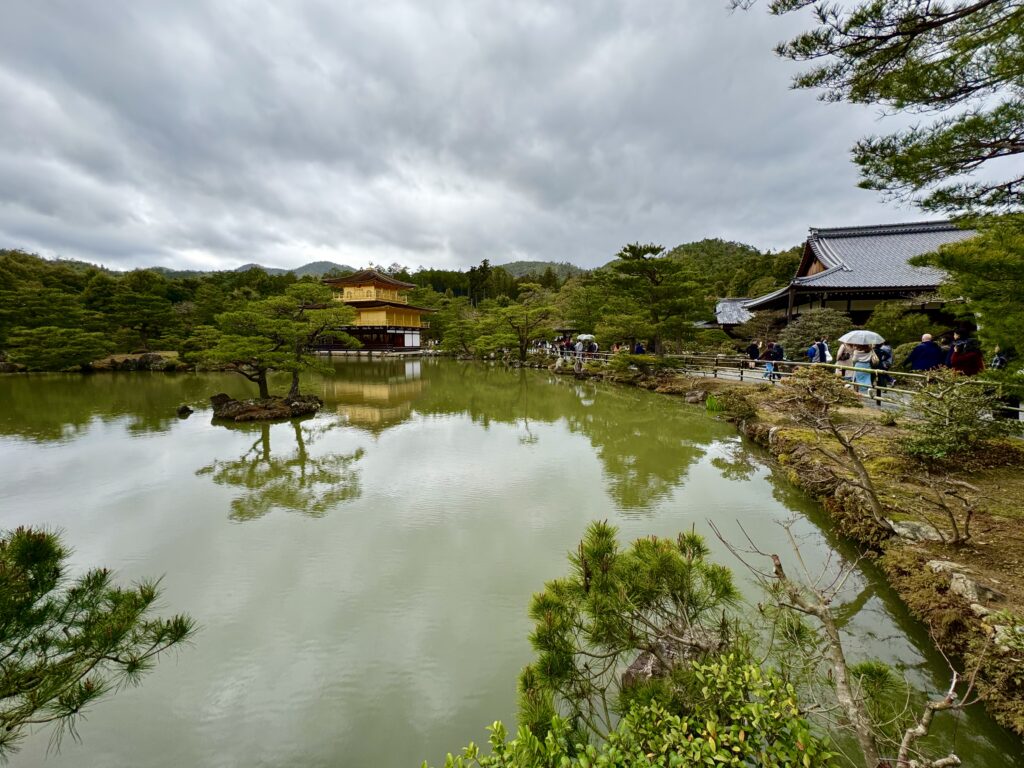 A view of Kinkakuji wide angle picture.